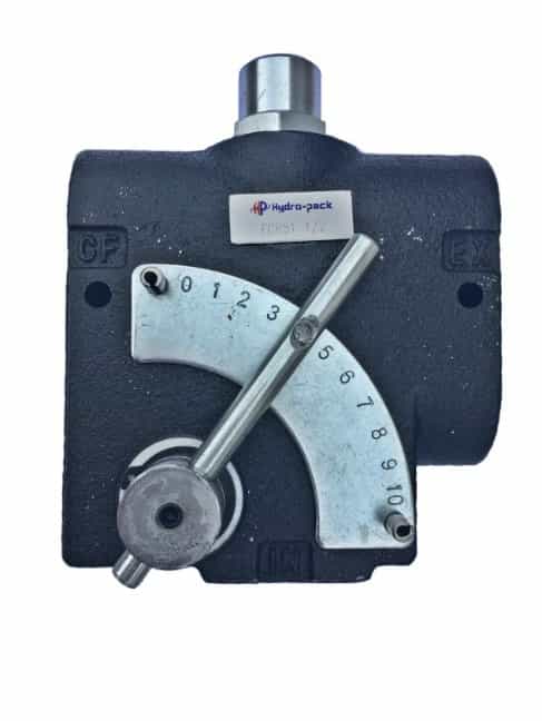3-vägs tryckkompenserad variabel flödesreglerventil - 30L/min - 3/8" BSP