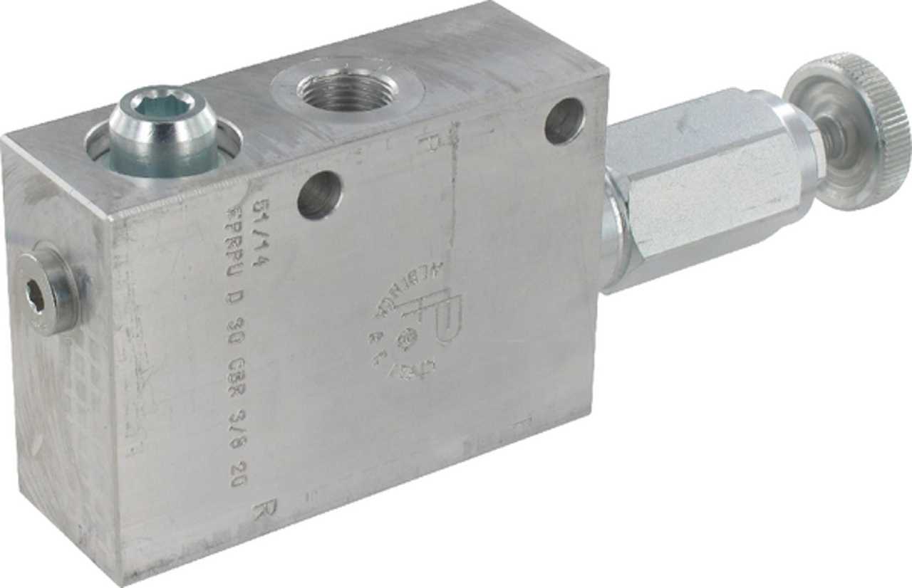 Tryckreduceringsventil 3/8" 30 l/min 10-60 bar med handhjul
