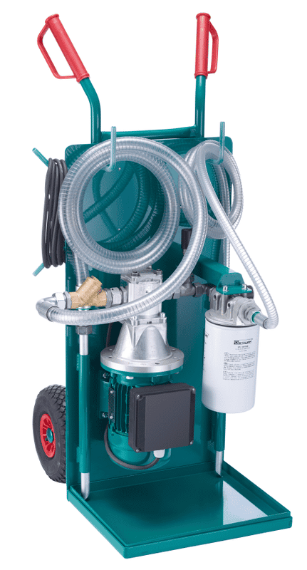 Flyttbart filtersystem 30 l/min - 10 µm - 230V