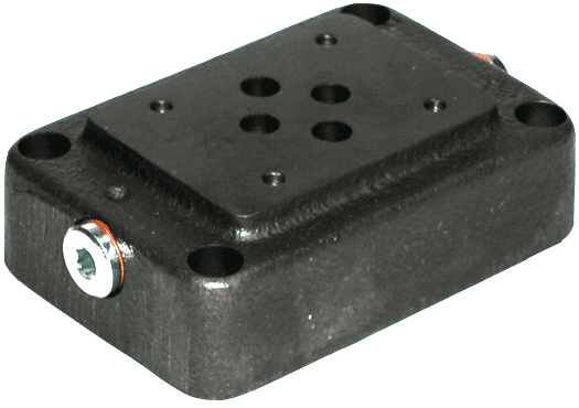 NG6 basunderblock 50 l/min med bakre anslutningar Cetop 03