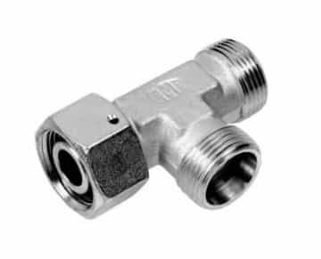 Rostfri justerbar T-adapter med o-ring 16S (M24x1,5) (L-utförande)