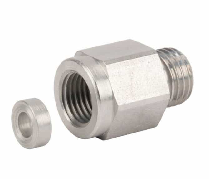 Manometer koppling 1/4" BSP invändig gänga - 6L (M12x1,5) hane