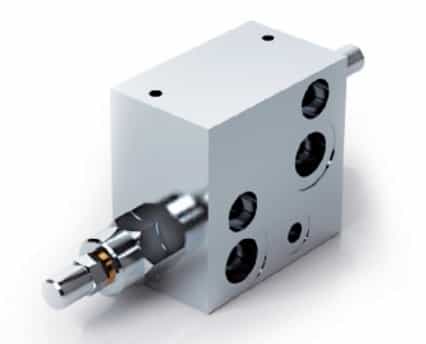 Dubbelverkande balanseringsventil flänsbar hydraulmotor VBCDF 1/2" DE OMS SF