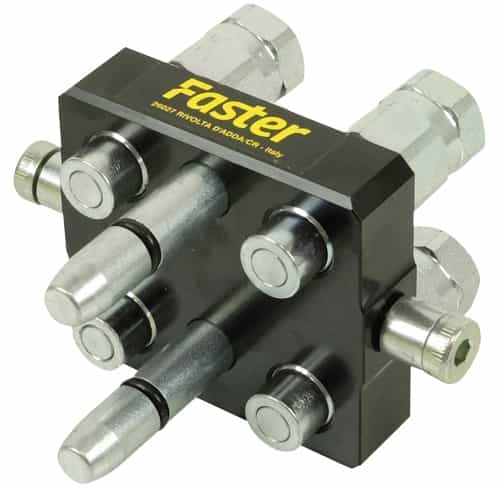 Faster multi snabbkoppling 4x 1/4" BSP hane (typ P404)