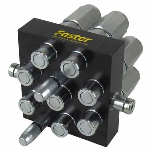 Faster multi snabbkoppling 8x 3/8" BSP hane (typ P5068)