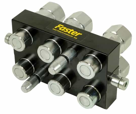 Faster multi snabbkoppling 6x 1/2" BSP hane (typ P608)