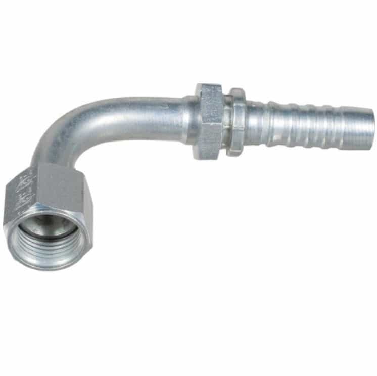 Rostfri 3/16" DN presskoppling vinklad 90° 1/8" BSP invändig gänga