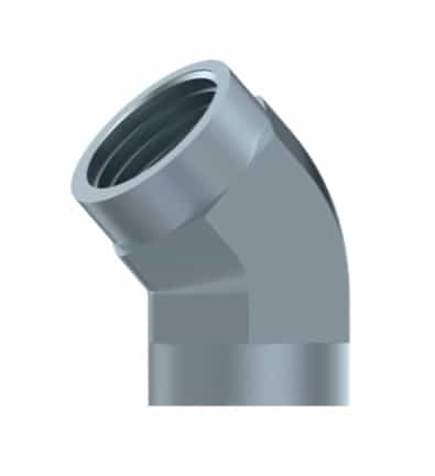 Vinkelkoppling 45º 3/8" NPT hona