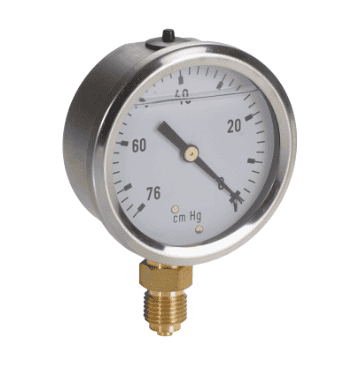 Vakuummätare DN 63 med glycerin 1/4" BSP