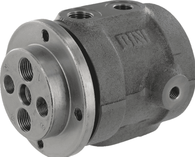 Roterande genomföring RC Ø60mm BSP 2x1/2" - 2x3/8"