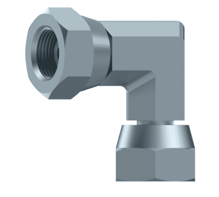 Vinkelkoppling justerbar 90º 1/4" BSP hona med svivel