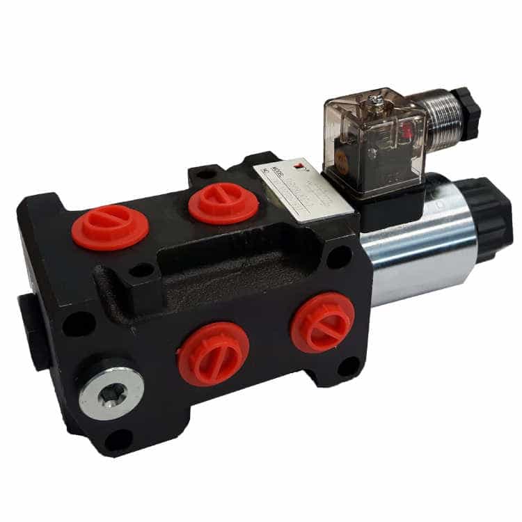 2-sektions 6/2 selektionsventil 8 anslutningar 50 L/min 24V
