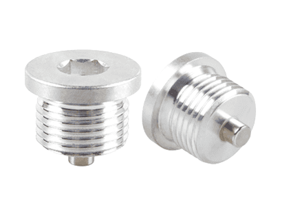 Magnetplugg 1/4" BSP med aluminiumtätning DIN 7603