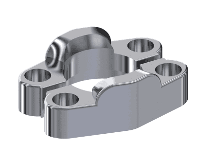 Rostfri SAE splitfläns 2" - 3000 PSI