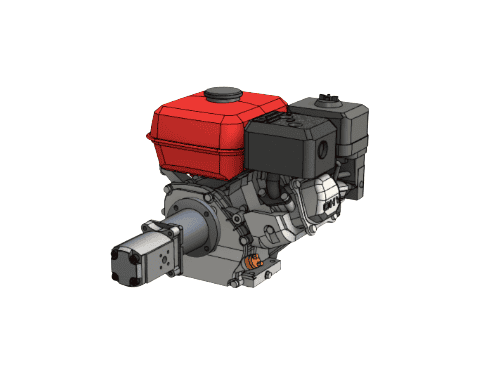 PTM200pro bensinmotor med förmonterad kugghjulspump pumpgrupp 1