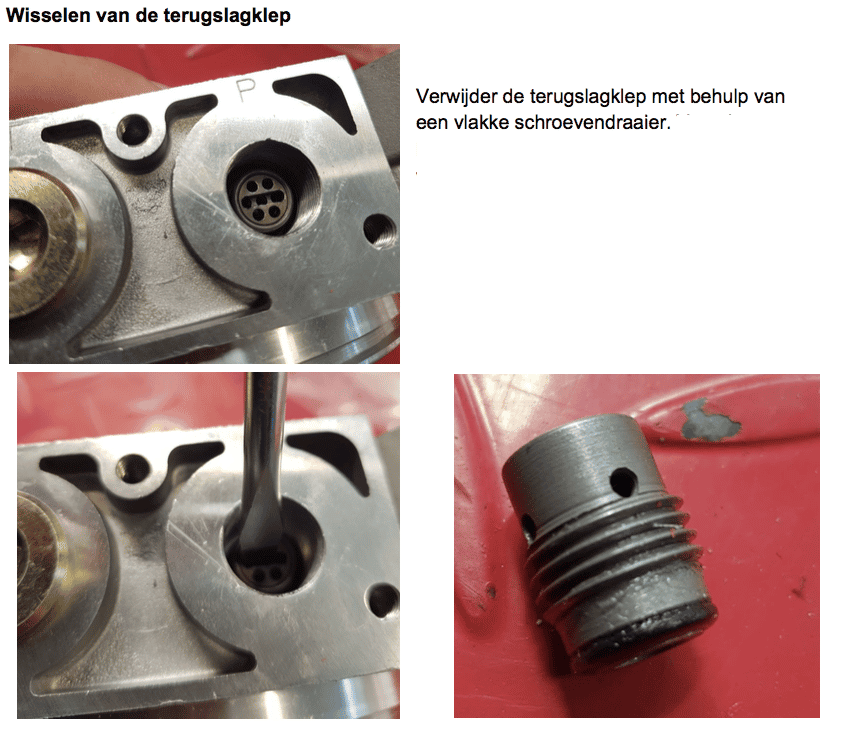 Backventil för mini powerpack med 3/8" BSP gänga