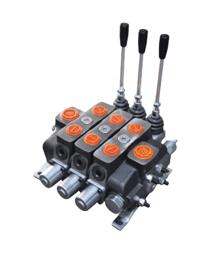 P160 3 sektioner riktningsventil 160 L/min handmanövrerad 1" BSP