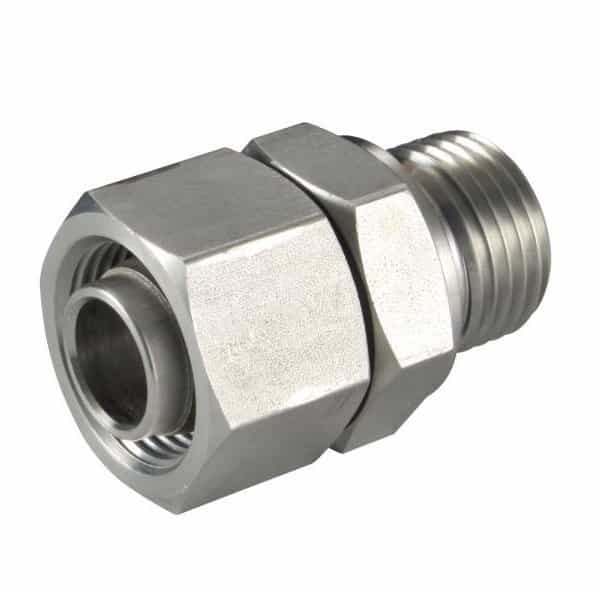 BSP 1/4" - 8L (M14x1,5) hane inskruvningskoppling med svivel