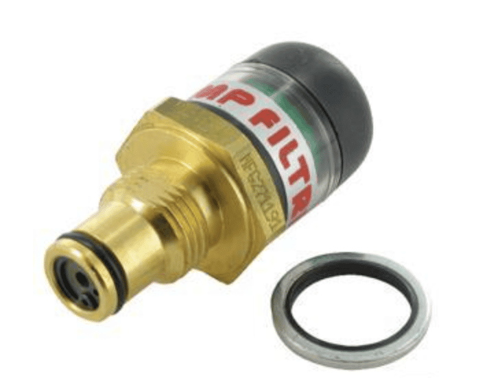 Igensättningsindikator för tryckfilter 1/2" BSP 2 bar