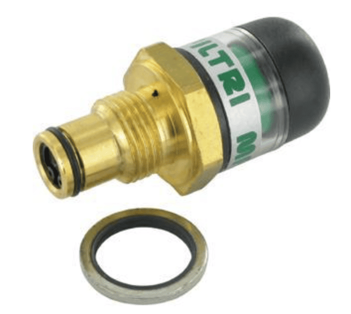Igensättningsindikator för tryckfilter 1/2" BSP 5 bar