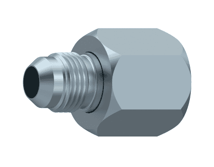 Adapter JIC 3/4" 16h UNF hane - JIC 9/16" 18h UNF hona med svivel