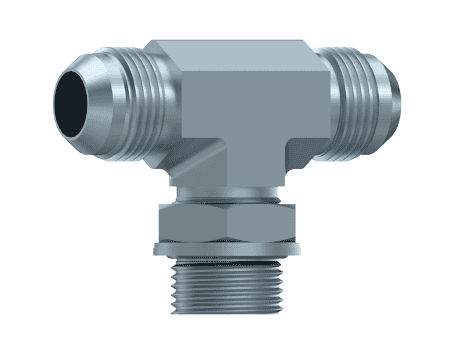 Justerbar T-adapter JIC 1/2" hane - M12X1,5 hane