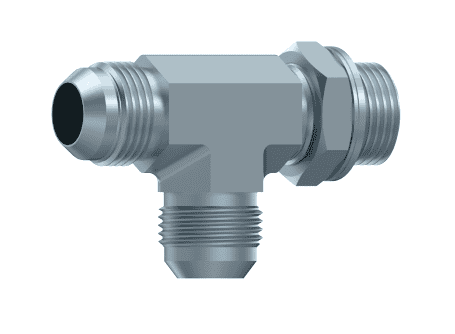 Justerbar T-adapter JIC 1"5/8 12h UNF hane - 1"1/4 BSP hane