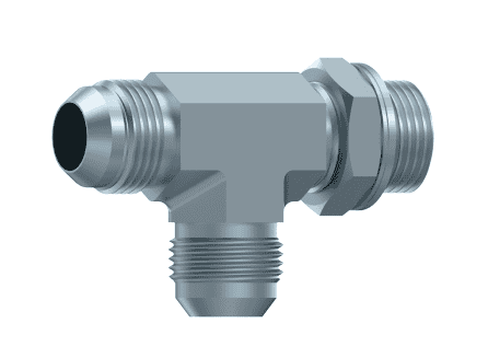 Justerbar T-adapter JIC 9/16" hane - JIC 9/16" UNF hane