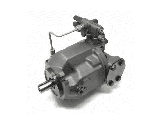 100 DFLR axialkolvpump vänster - öppen krets - 100cc - 280 bar med genomdrivning