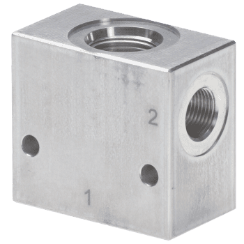 2/2-ventilhus utan patron 7/8-14UNF - 1/2" BSP