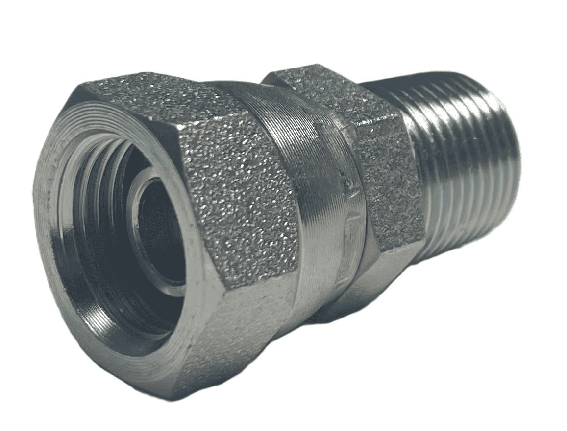 Adapter 3/4" BSP - 3/4" BSPT hane-hona med svivel