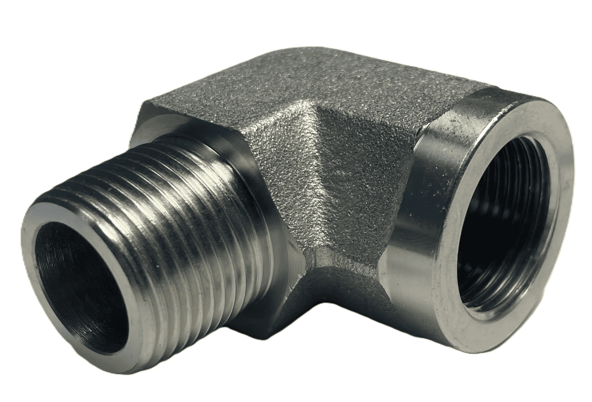Vinkelkoppling 90º 1/2" BSPT - 1/2" BSP hane - hona