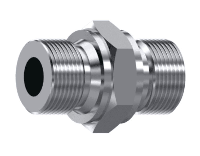 Plan rostfri inskruvningsadapter hane 3/4" BSP - 3/4" BSP