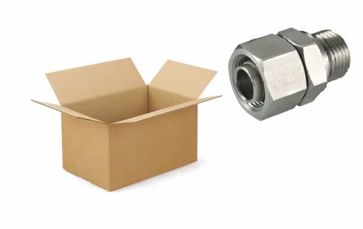 Storpack 50 st BSP 1/4" - 10L (M16x1,5) hane inskruvningskoppling med svivel