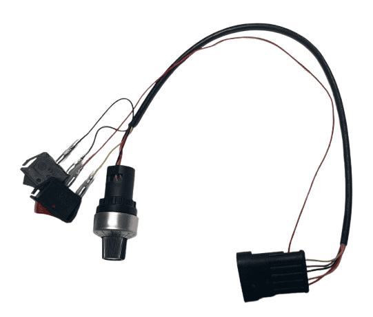 Styrkabel DC servomotor inkl. potentiometer, brytare och kontakt
