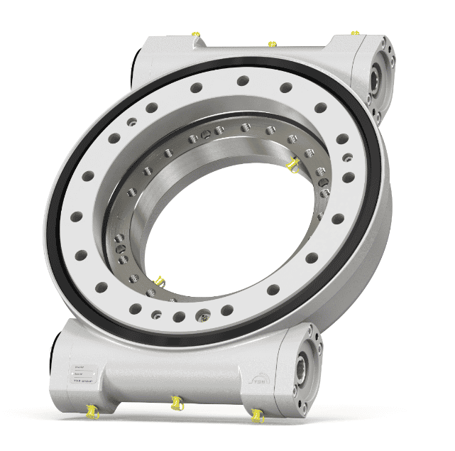 Hydraulisk svängkrans med två snäckhjul 1:104 utvändig diameter 570mm