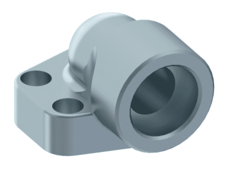 1" SAE 90° svetsfläns hona | Ø 30,3 mm | 3000 PSI