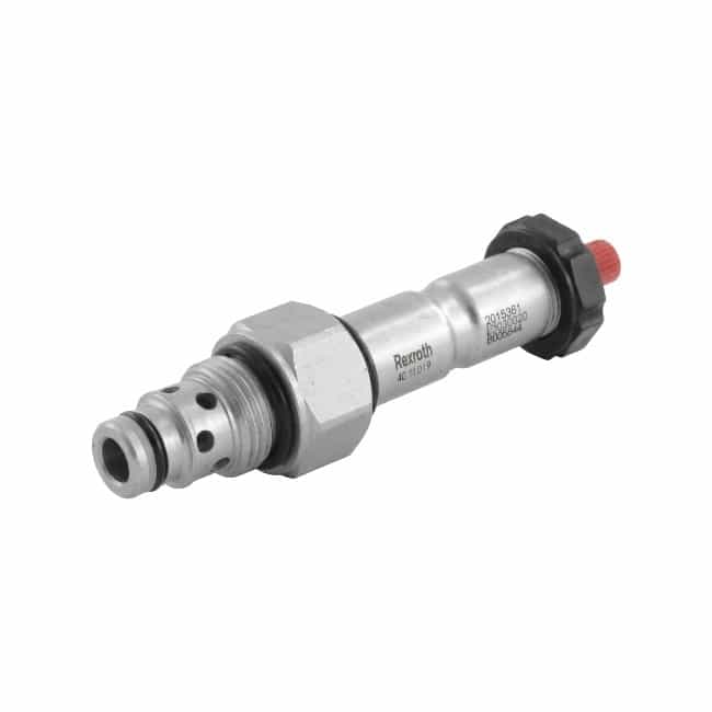 Bosch Rexroth 2/2 NO patronventil | Enkelsidig avstängning (backventilfunktion) + nödmanövrering | 40 l/min | Cavity CA-08A-2N