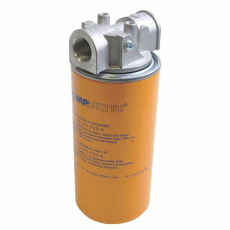 Hydrauliskt MPS070 returfilter 3/4'' BSP 25µm papper