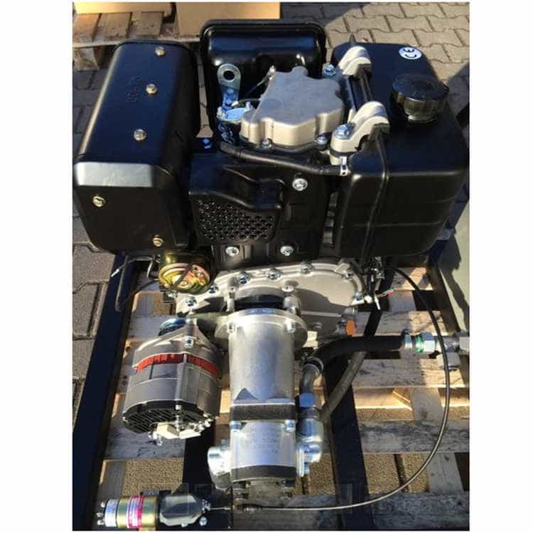 PTM440DPRO dieselmotor med förinstallerad kugghjulspump pumpgrupp 2 och 40A dynamo