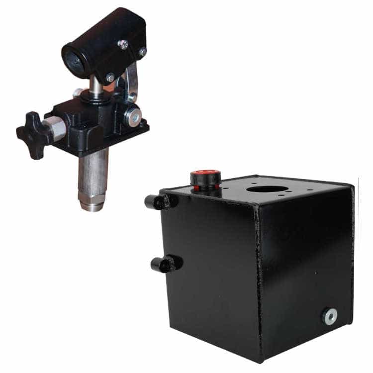 Sats: handpump 25 cc enkelverkande + 5 liter tank stål