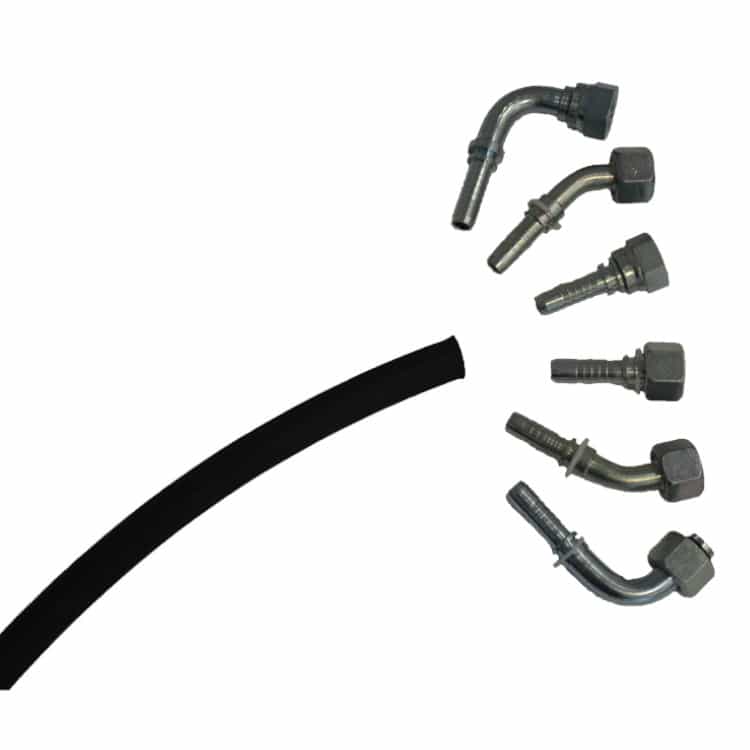 3/4” hydraulslang (215 bar) pressad efter mått