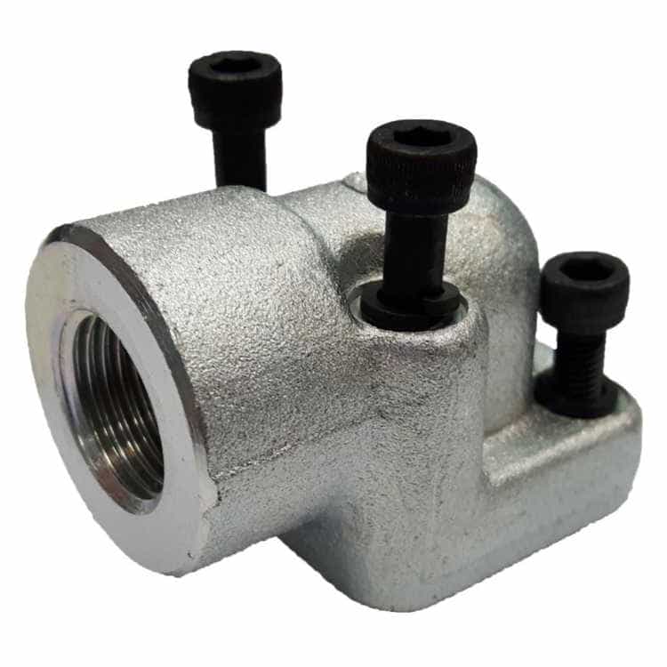 Pumpfläns vinklad 4-håls M8 3/4'' BSP (40mm)