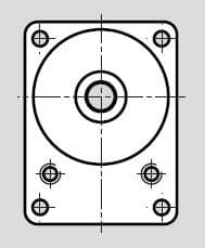 Styrkant 80mm axel 1:5 konisk