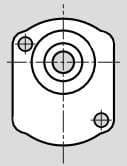 Styrkant 50mm axel 1:5 konisk typ P