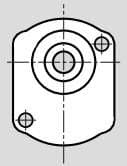 Styrkant 50mm axel 1:5 konisk typ N