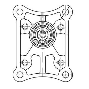 Styrkant 25,3mm axel 1:8 konisk