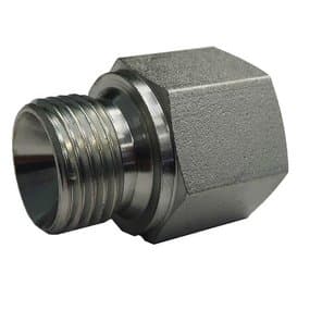 Rostfria adaptrar BSP-BSP (60º) hane-hona