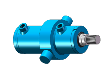 Dubbelverkande cylindrar med pendelfäste