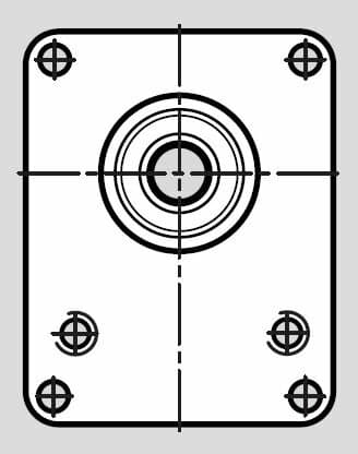 Styrkant 36,4mm axel 1:8 konisk